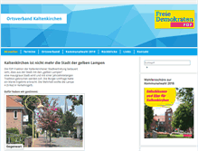 Tablet Screenshot of fdp-kaltenkirchen.de